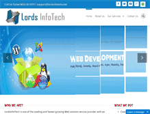 Tablet Screenshot of lordsinfotech.com